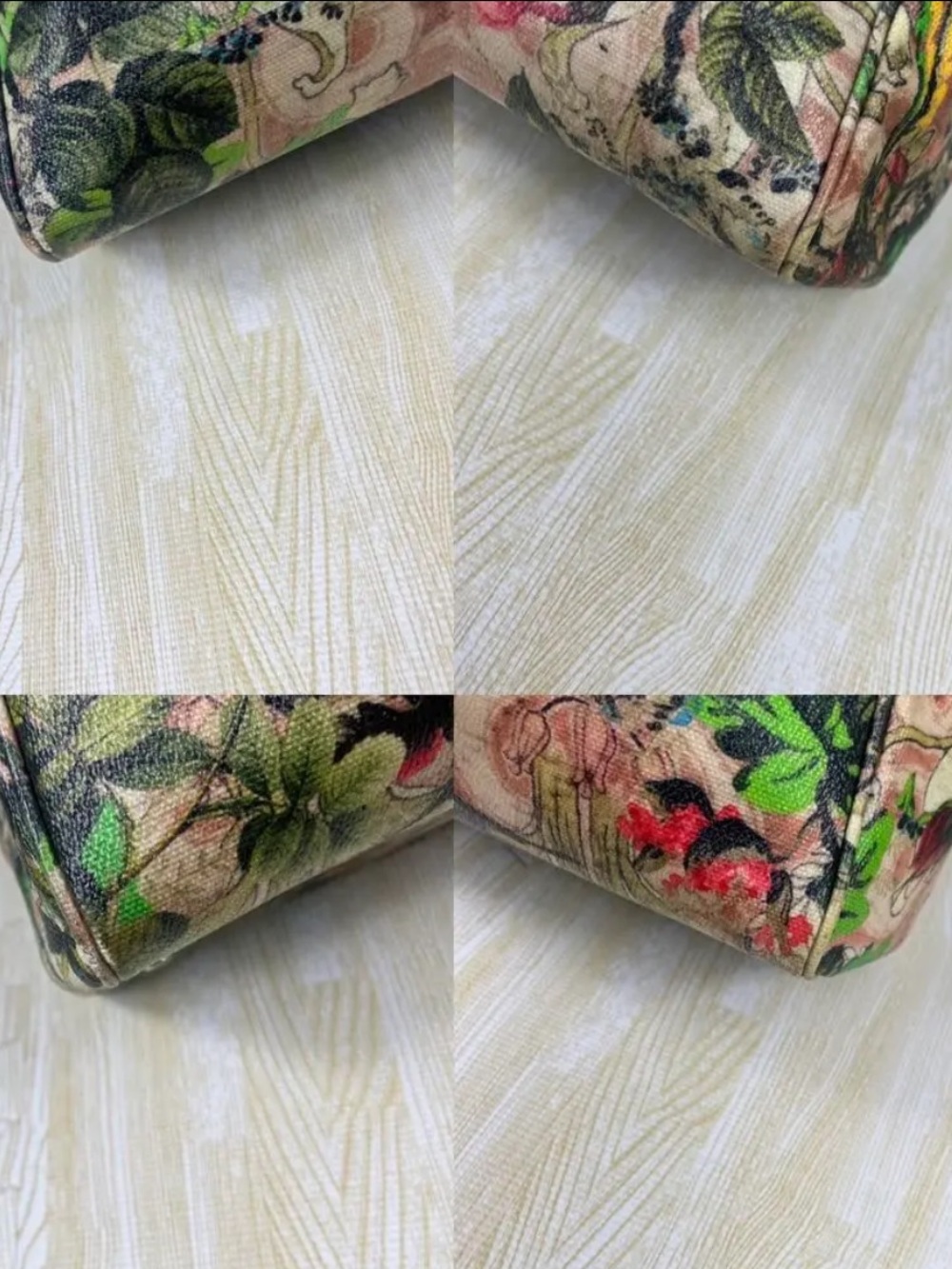 Rare Vivienne Westwood Floral Print Leather Structured Tote Bag - Picture 7 of 11
